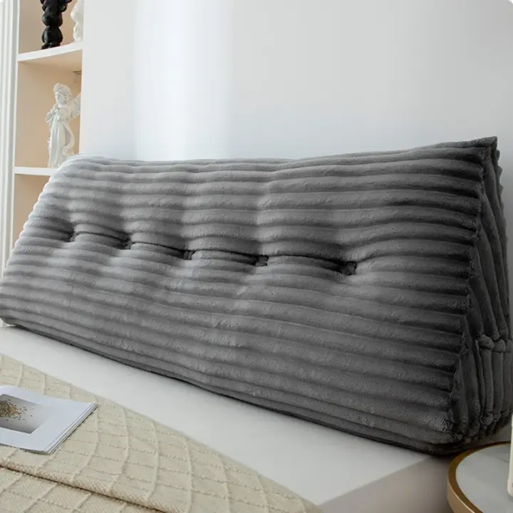 Almohada de Cabeza Triangular Grande HEBUAHT Soporte de Posición de Espalda con Cubierta Desmontable para Cama de Bunk - 1