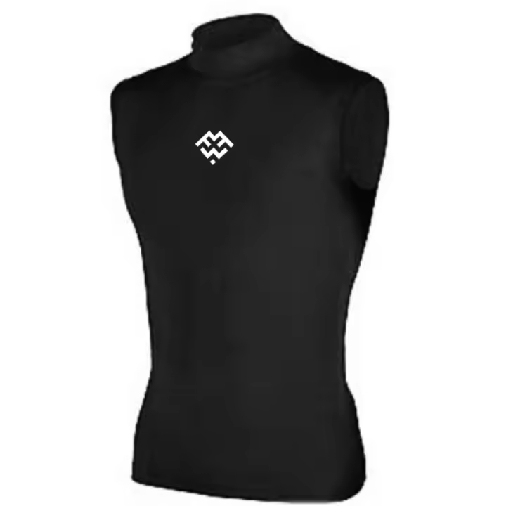 Camiseta de compresión para hombre, ropa ajustada para gimnasio, camiseta sin mangas para entrenamiento de culturismo y musculación - 1