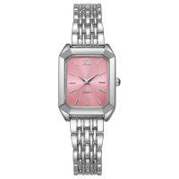 Nuevo Reloj informal con banda de acero para mujer, esfera cuadrada, reloj de pulsera de cuarzo para estudiante - details 25