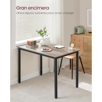 Mesa de Comedor de 70 x 110 x 77 cm Diseño Industrial para 4 Personas Escritorio de Sala - details 3