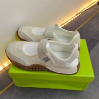 Versión alta 2025 nuevo cuero cabeza redonda color coincidencia boca ligera Velcro Mary Jane plataforma antideslizante de las mujeres deportes y zapatos de ocio - details 5