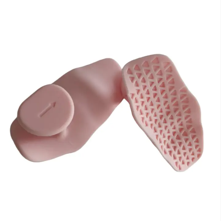 Protector de palma ergonómico para Fitness, Protector de palma antideslizante con textura triangular, suave de silicona, 1 par - 1
