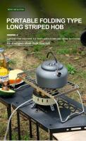 Barbacoa multifuncional plegable hoguera portátil camping parrilla de acero inoxidable, soporte para estufa de gas, parrilla para barbacoa al aire libre - details 0