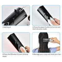 Peine eléctrico para el crecimiento del cabello, masajeador Medicinal para la cabeza, masajeador del cuero cabelludo, vibrador con luz infrarroja, cepillo de masaje, aplicador de medicina anticaída del cabello - details 8