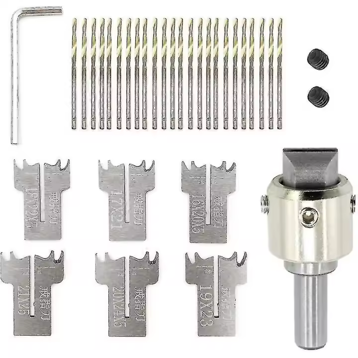 Juego de Brocas para Anillos de Madera de 30 Piezas Cuchillas de 16-21mm Hechas de Acero - 1