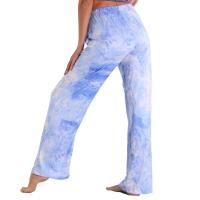Pantalones casuales, bolsillos estampados, bandas elásticas, ropa de hogar recta y holgada para mujer - details 7