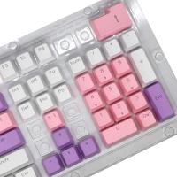 OEM Altura ABS Caracteres en inglés Transparente Rosa Púrpura 104 87 61 teclas Color nical teclado keycap - details 4