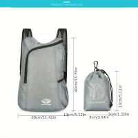 Mochila Plegable para Exteriores Ligera Bolsa de Viaje Mochila Plegable Exterior Color Beige Claro - details 6