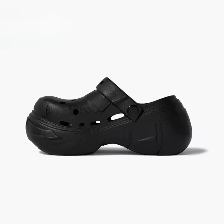 Sa salvaje plataforma agujero zapatos de las mujeres de verano al aire libre de moda versátil sandalias aumentando DIY camping suave zapatillas - 1
