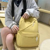 Mochila Pequeña Y Fresca Para Estudiantes, Morral De Color Sólido, Informal, A La Moda, Para Estudiantes Universitarios - details 7
