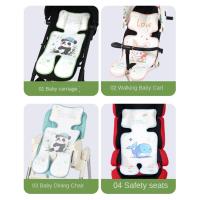 Alfombrilla enfriadora para cochecito de animales de dibujos animados, alfombrilla para cochecito de bebé con ballena y conejo, asiento de coche, Panda, cochecito de bebé, cojín fresco para asiento, asientos de seguridad para bebé - details 6