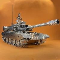 Tanque de batalla principal chino T99 de acero inoxidable, modelo de aleación 1:32, adornos, juguetes terminados - details 26