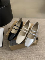 Zapatos Mary Jane de tacón bloque para desplazamientos suaves estilo hada francesa - details 12