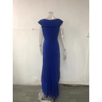 Flamin A Vestido de noche irregular y elegante con volantes y cuello en V - details 12