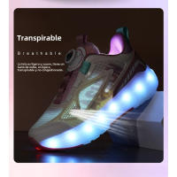 Nueva Mafia Zapatos Niñas 2024 Puede Caminar Y Deslizarse USB De Carga De Los Niños De Verano Zapatos Con Ruedas - details 12