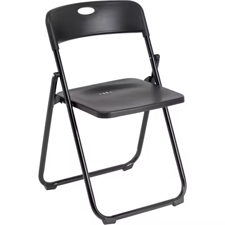 Inicio Silla Plegable con Estructura de Acero y PVC, Asiento Plegable que Ahorra Espacio con Patas y Asa, para Viaje, Cocina, Salón, Dormitorio, 74x43x49 cm, 4/6/8 Unidades - 1