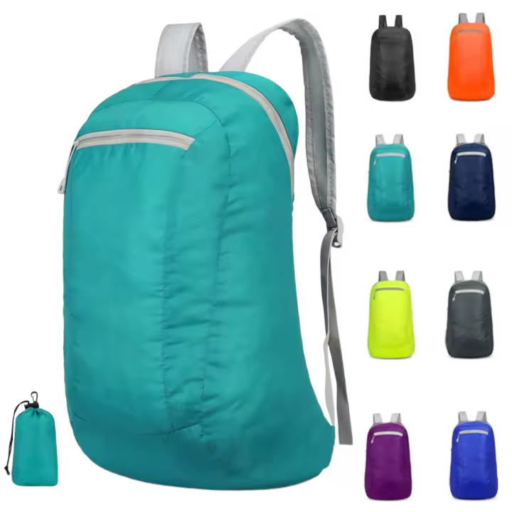 Mochila portátil plegable para acampar al aire libre, resistente al agua, de gran capacidad, para viajes, deporte, mochila plegable - 1