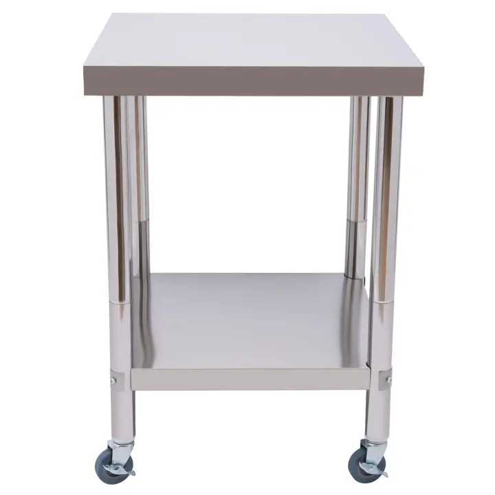 Mesa de Acero Inoxidable Para Preparación y Trabajo de Alimentos Taburete de Almacenamiento de Estrada para Restaurante, Hogar y Hotel - 1