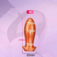 Leten enorme trasero gran penetración Anal Plug masajeador de próstata consoladores suaves suministros para adultos juguetes sexuales para mujeres hombres Gay - details 9
