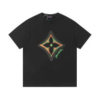 Camiseta de Verano de Algodón Puro para Hombres Cuello Redondo, Manga Corta, Moda Desgastada, Estilo Casual para Parejas - details 0