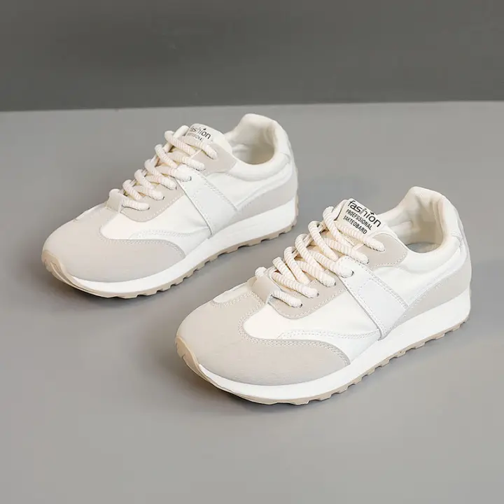 Zapatillas Blancas de Moda para Mujer Primavera/Verano 2025 Estilo Coreano Deportivo y Casual - 1