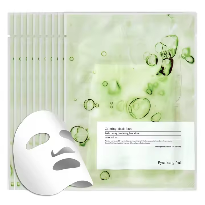 Paquete calmante de ceramida Pyunkang Yul 10 piezas - Productos coreanos para el cuidado de la piel, mascarilla facial de belleza que contiene pantenol, ácido hialurónico, - 1