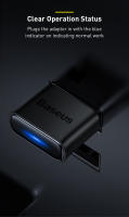 Baseus-Adaptador USB con Bluetooth 5,3, Dongle para PC, portátil, receptor inalámbrico de Audio - details 11
