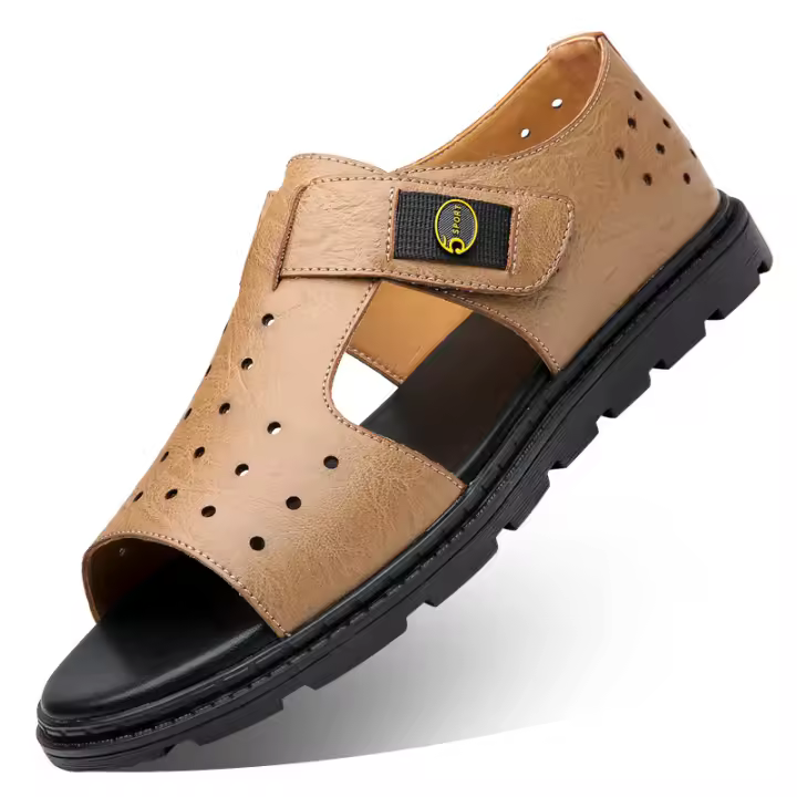Sandalias Transpirables para Hombre Zapatos de Playa Casuales de Moda Romana Punta Abierta - 1