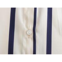 OUWU- Camisa Holgada A Rayas Con Manga De Burbuja Para Mujer, Gran Oferta De Temporada, Nuevo Estilo, Informal, Cuello Tipo Polo, Manga Corta, Top De Moda - details 26