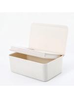 Caja de Almacenamiento de Papel Higiénico Caja Rectangular de Plástico para Almacenamiento en Hogar y Oficina A Prueba de Polvo, Pilaable - details 9