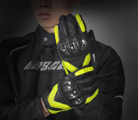 Guantes Protectores de cuero para hombre y mujer, manoplas transpirables a prueba de viento para pantalla táctil, Motocross, verano e invierno - details 8