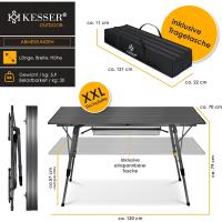 Mesa de Camping Plegable Marco de Aluminio Tablero Enganchable Ajuste de Altura Incluso - details 41