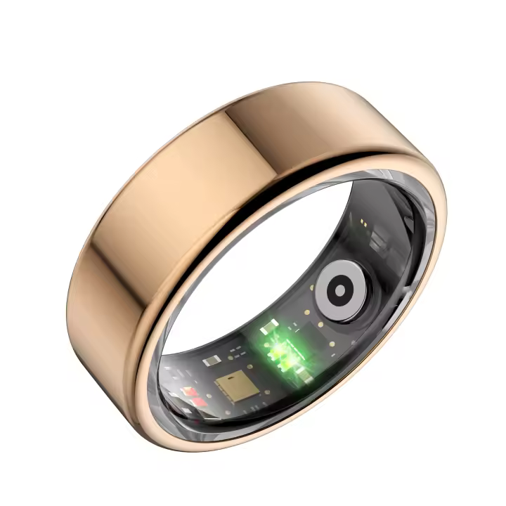 Anillo Inteligente SANLEPUS 2024, Rastreador de Sueño, Monitoreo de Frecuencia Cardíaca/Presión Arterial/Oxígeno en Sangre las 24 Horas, Rastreador de Actividad Física, Batería de 6 Días de Duración - 1