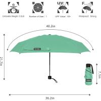 Paraguas Compacto y Ligero Diseño Mini para Viajes Parasol Portátil para Lluvia y Sol - details 68