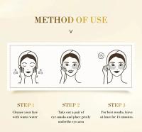 60 uds mascarilla hidratante dorada para ojos alivia la fatiga ocular nutre el área de los ojos mascarilla de colágeno para ojos de cristal mascarillas coreanas para el cuidado de la piel - details 5