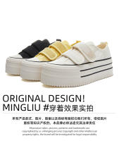Nueva plataforma zapato blanco superior transpirable muffin zapatos casual versátil solo zapatos Velcro zapatos de las mujeres - details 7