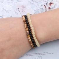 Pulsera de Piedras Naturales 4mm con 3pcs Cuarzo Rosa Piedra Amatista Rojo Ágata Turquesa Opalo - details 9