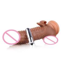 Empaque privado SEXY Extensor Realista Anillo Vibrador Funda para Pene Aumento Retraso de Eyaculación Condón Reutilizable Juguetes Sexuales para Hombres - details 18