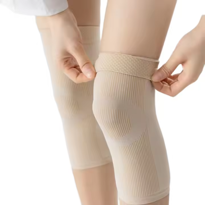 1Pair Knee Pad,Ultra-thin And Breathable Elastic Knee Support For Gym Yoga Fitness Running,Sports,Knee Compression Sleeve - 1