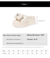 Sandalias de Plataforma para Mujeres Nuevo Verano Zapatos de Playa Versátiles de Alta Gama para Aumentar la Altura - details 3