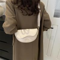 Bolso Crucero de Hombro de Moda de Cuero PU Color Sólido Retro Estilo Pony con Correa Ancha - details 9