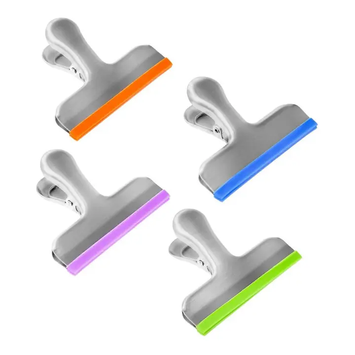 Juego de 8 clips de sellado de acero inoxidable - 1