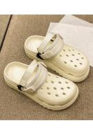 Zapatos Unisex de EVA con Agujeros, Pantuflas de Suela Gruesa Elevada, Pantuflas Casuales Simples para Exteriores - details 12