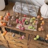 Ramas de calabaza artificiales de 12 frutas de planta verde, simulación realista hecha a mano, plantas falsas elegantes, decoración del hogar - details 14
