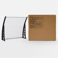 Toldo para puerta, refugio de lluvia frontal y trasero, cubierta de techo para Patio, 150 cm - details 1