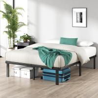 Caleb Somier 135 x 190 cm - Altura 36 cm con Almacenamiento bajo la Cama - Estructura de Acero Plegable - Negro - details 1