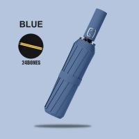 Paraguas automático grande de 24 huesos de Color sólido, luz plegable, gran formato, sombrilla para exteriores, protección UV, paraguas automático - details 14