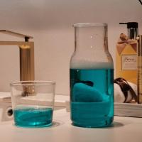 Juego de jarra de agua para cabecera con vaso de vidrio para dormitorio, mesita de noche, botella de cristal para baño, botella - details 2