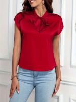 Camisa Elegante para Mujer Manga Corta, Estilo Coreano Popular, Nueva Colección 2024 S Top de Moda para Mujer - details 2