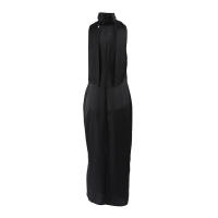 Vestido elegante de moda con cuello oscilante y cuello Halter, novedad de verano, vestido ceñido de satén con cintura ajustada - details 15